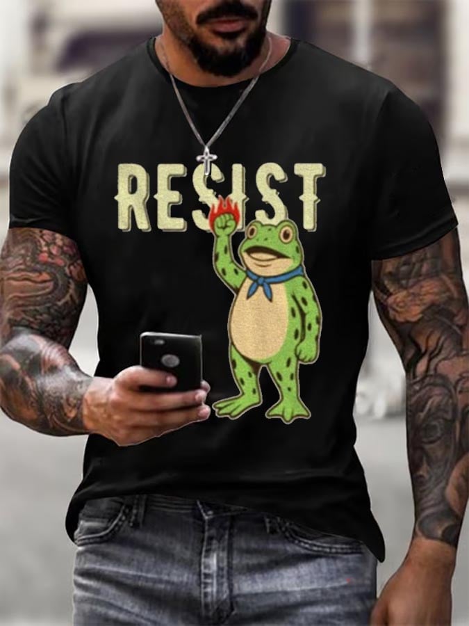 Resist Portland Frog Stand With Frog Digital Protest Shirt