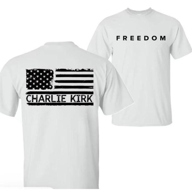 VIRAL Charlie Kirk FREEDOM Tee - Front & Back Design