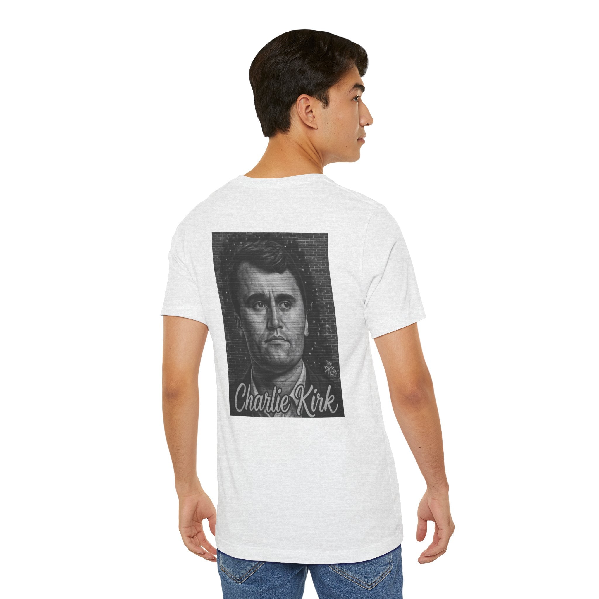 Charlie Kirk Memorial Mural Back Tee