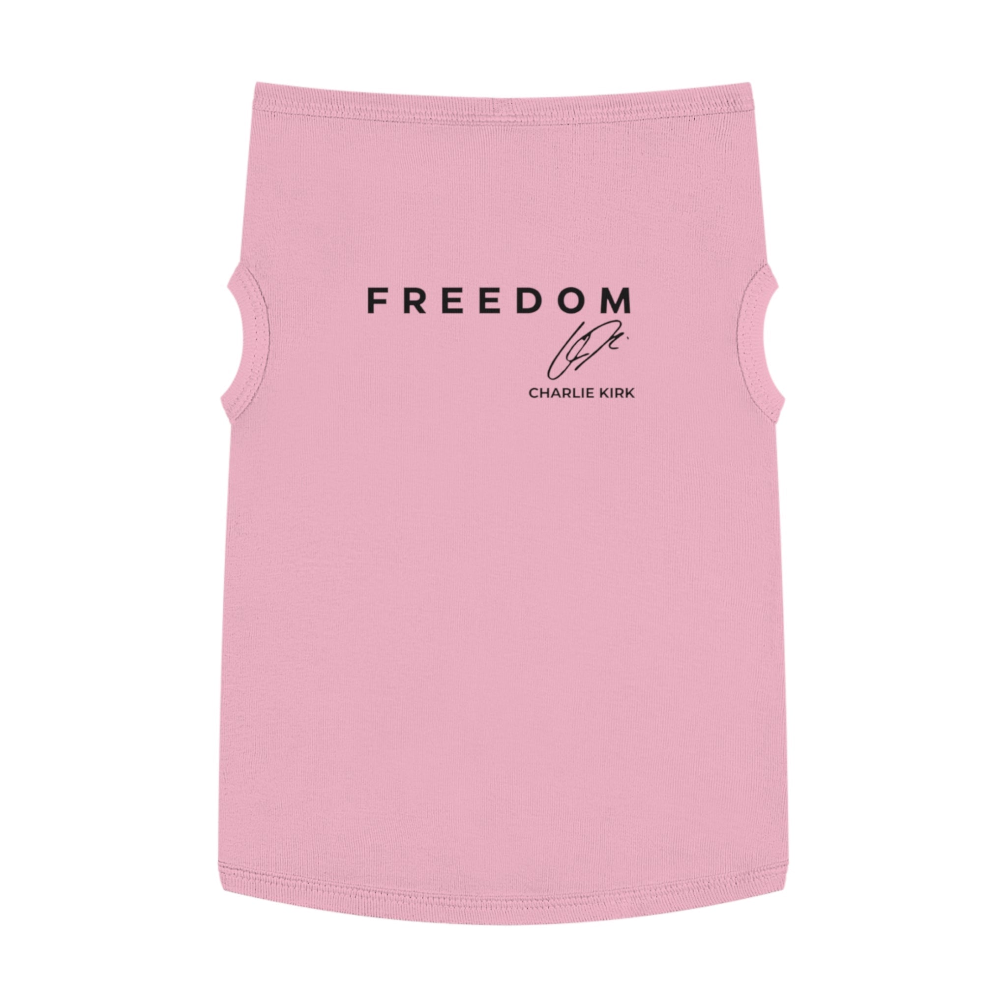 Charlie Kirk 'FREEDOM' Memorial Dog Shirt