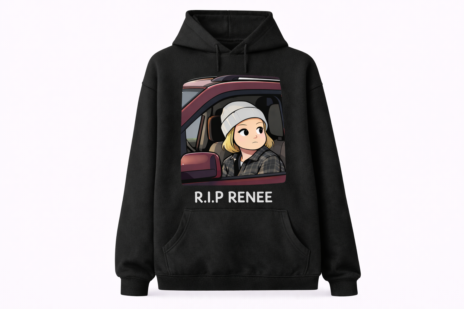 R.I.P Renee Hoodie - Unisex Black Pullover Streetwear