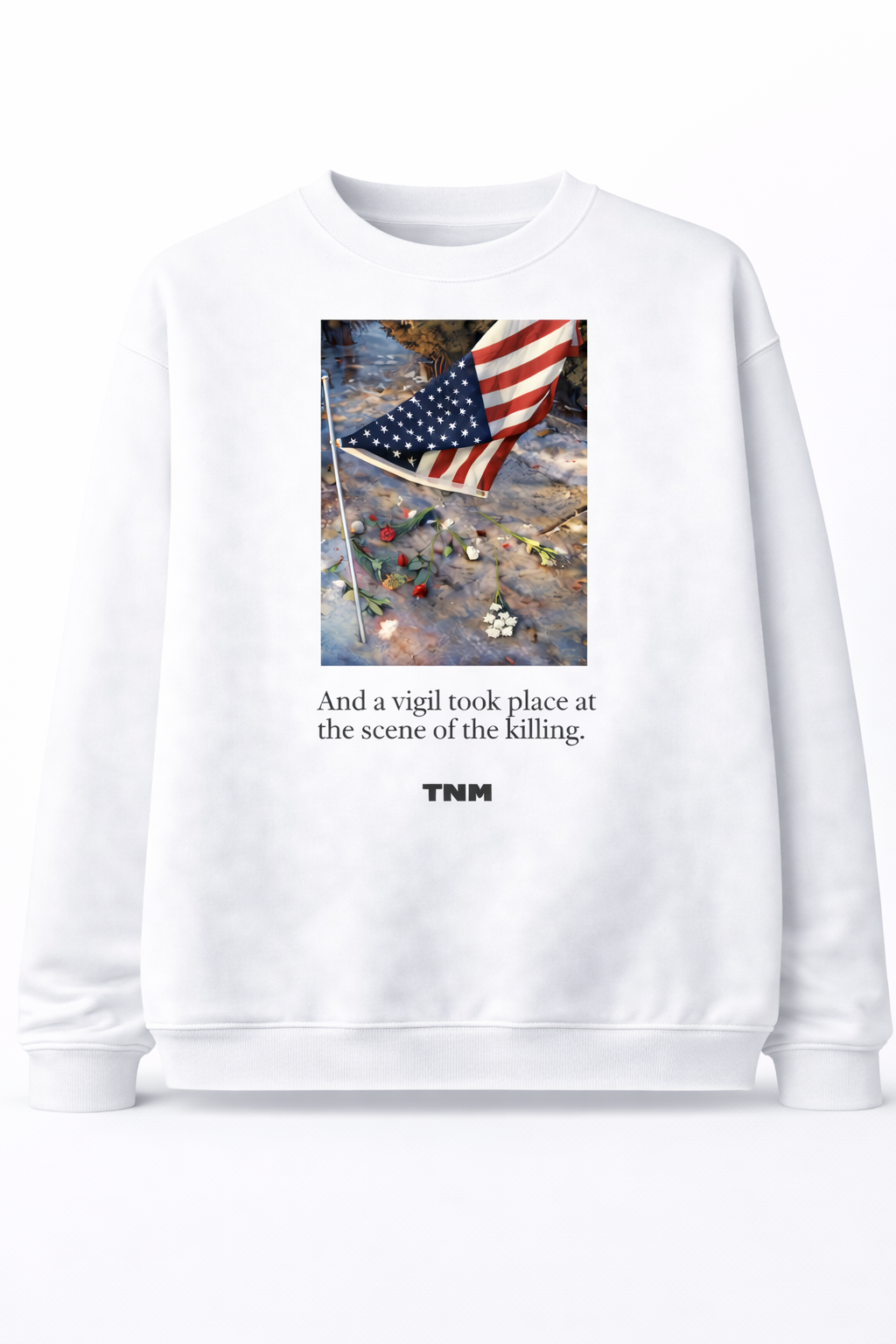 R.I.P Renee Memorial Vigil Artwork Sweatshirt – Symbolic Tribute Casual Round Neck Regular Fit Top