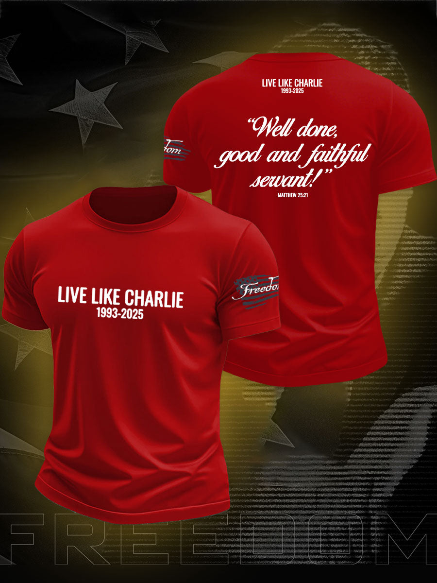 Men's Freedom True Patriot Charlie Printed T-shirt