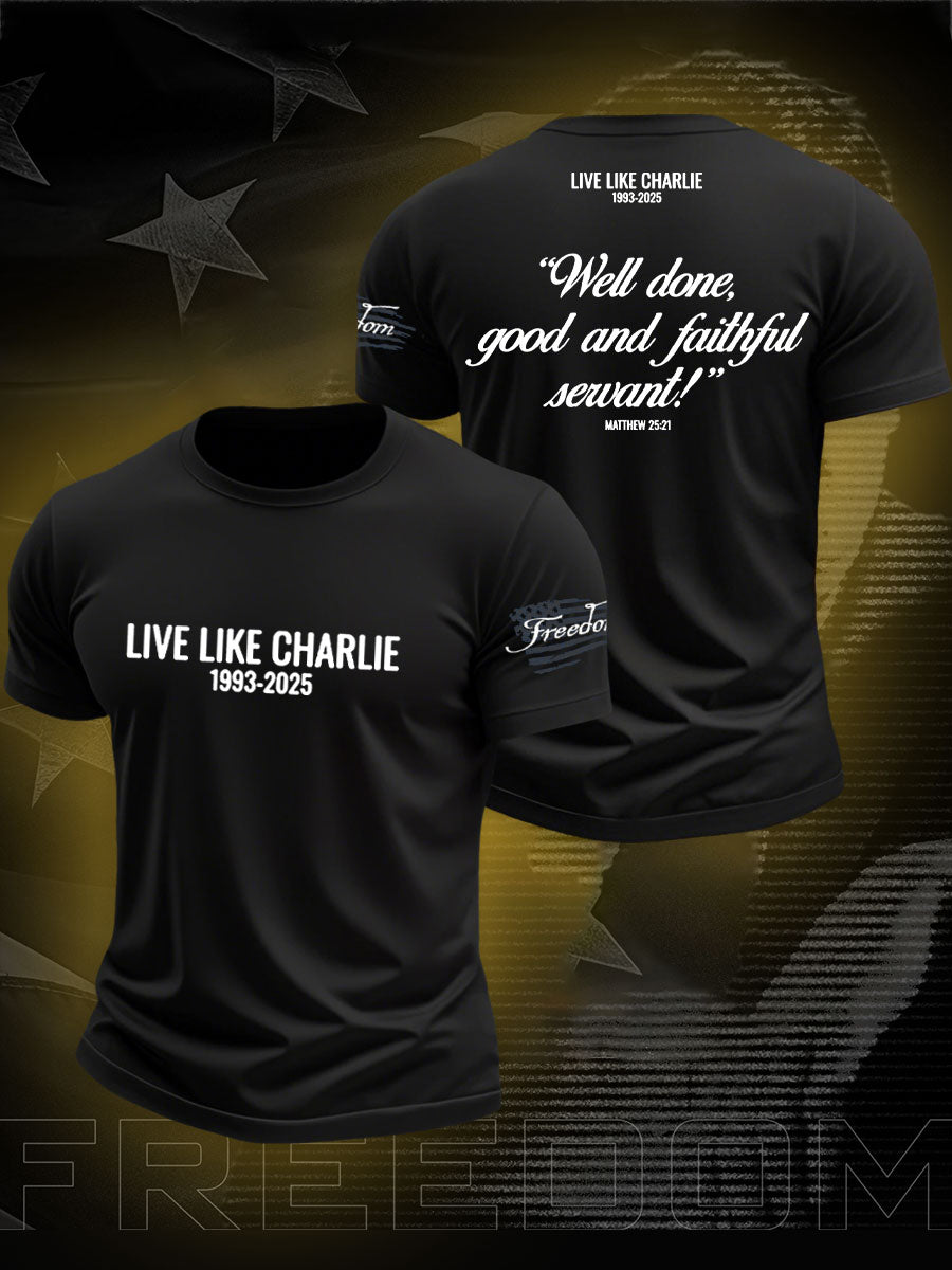 Men's Freedom True Patriot Charlie Printed T-shirt