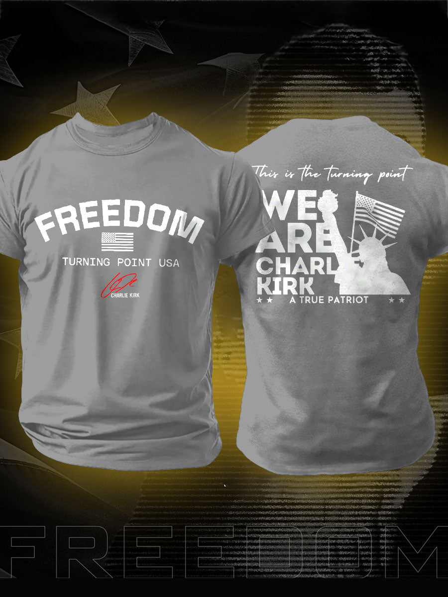 Men's Freedom True Patriot Printed T-shirt